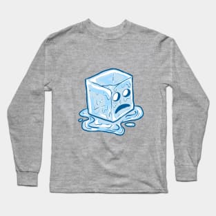 Melting Ice Cube Long Sleeve T-Shirt